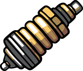 full-shot of a Spark Plug icon The background col