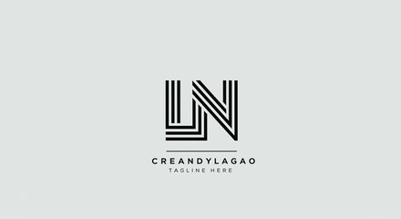 Obraz premium Stylish modern monogram design
