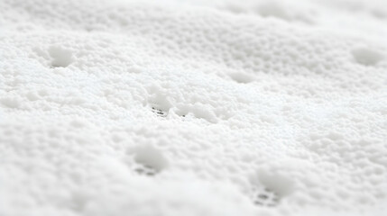 Obraz premium Close-up of porous white material with dark openings, creating a