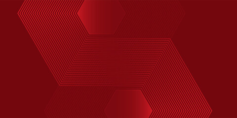Red abstract circle background with dynamic shapes abstract