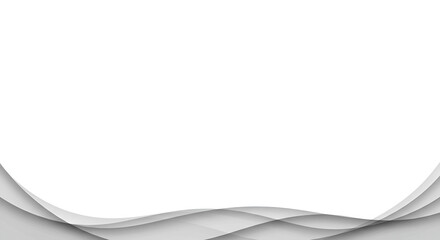 Abstract gray wavy lines on white background (5)