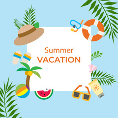 Summer Vacation Fun on the Beach