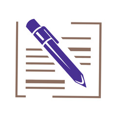 Pen and Paper Vector – Writing Tools Illustration for Notes, Office, and Education Themes

Notebook and Pen Icon – Flat Vector Illustration for Notes, Study, and Productivity Design

