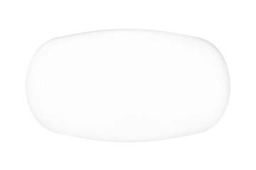 Transparent Liquid Glass Shape Isolated on Transparent Background, Clean & Minimal UI Element