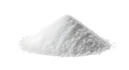 Pile of White Granular Substance, isolated on transparent background