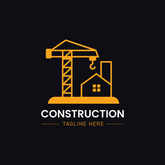 Real estate construction logo design