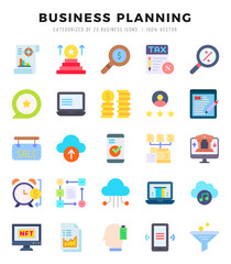 Business Planning icon pack for your website. mobile. presentation. and logo design.