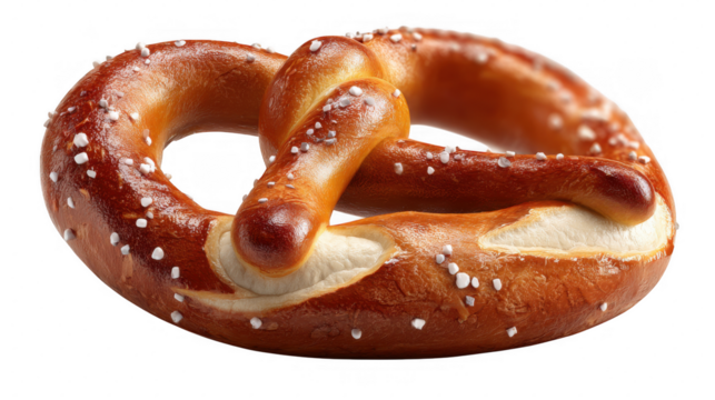 Illustration of pretzel isolated on transparent background