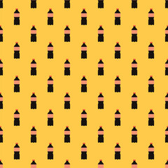 Seamless Pattern of Soft Drink Illustration.
