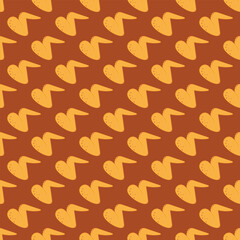 Seamless Pattern of Fried chicken Illustration.