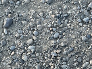 pebbles on the ground