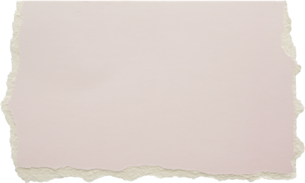 piece of pink cardboard paper tear isolated on white background