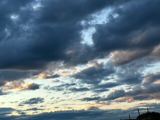 storm clouds over the farm