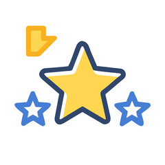 Fototapeta premium Celebration of Success Recognition Achievement and Accomplishment with Star Awards