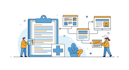 Digital health records management and patient care coordination system overview