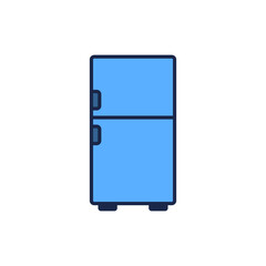Efficient Kitchen Appliances Refrigerator Icon Design