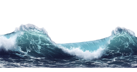  Majestic Ocean Wave with Foaming Crests Against a Dramatic Black Background