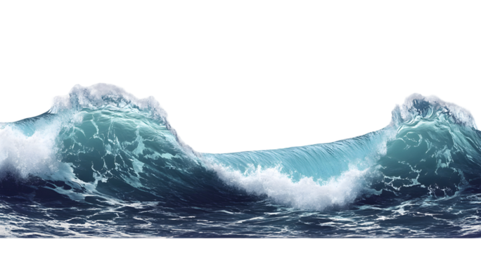  Majestic Ocean Wave with Foaming Crests Against a Dramatic Black Background