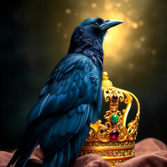 crow png, transparent background - isolated, white background, black crow, generative ai crow png, transparent background - isolated, white background, black crow, generative ai