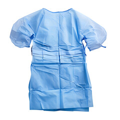 Sterile surgical gown, isolated on white background