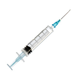 Medical Syringe, isolated on white background