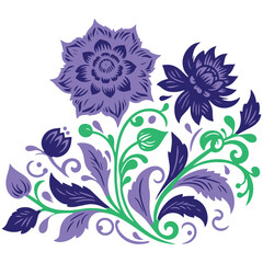 minimal botanical leaf and flower artwork in fine line format for digital art and nature themed home accents

