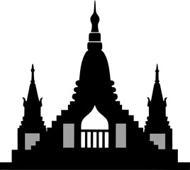 Fototapeta premium silhouette of the city