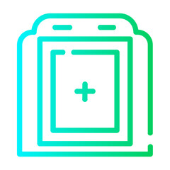 frames Line Gradient Icon