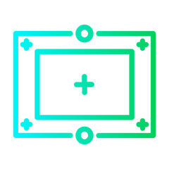 frames Line Gradient Icon