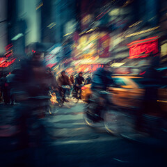 The Pulse of a City: Capturing the Essence of Urgency in Urban Movement During a Busy Rush Hour