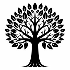 Obraz premium vector tree silhouette