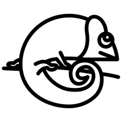 exotic pets line icon