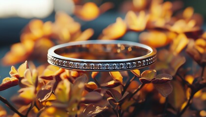 Close up photo of gold jewelry with elegant design. Gold bracelet with simple yet elegant design. Gold bracelet with diamond decoration that looks elegant
