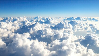 Aerial Perspective of Cumulus Clouds Against Blue Sky during Daylight