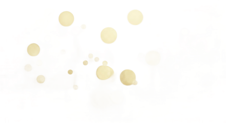 Abstract Composition Of Organic Shapes In Yellow And Red With Soft Blurs Against Black Background Isolated Transparent Background