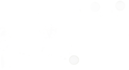 Abstract Composition Of White Shapes And Color Spots On Black Backdrop Isolated Transparent Background