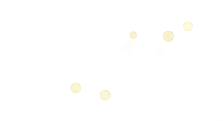 Abstract Composition Yellow Orbs And White Shapes On Black Background Isolated Transparent Background