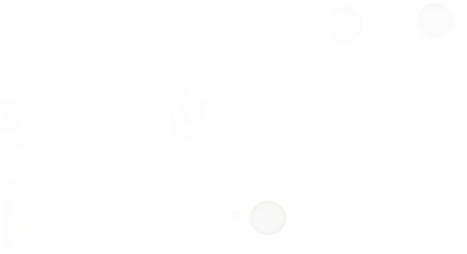 Abstract Composition Of White Shapes And Color Spots On Black Backdrop Isolated Transparent Background