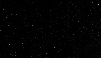 Black Night Sky With Sparkling White Stars Background With Glimmering Lights