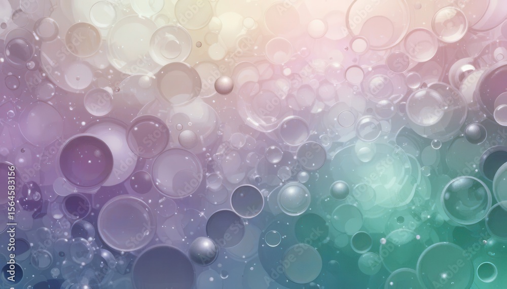 Aufkleber Colorful abstract background with bubbles for computer screens