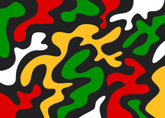 Abstract background with seamless colorful melting line pattern