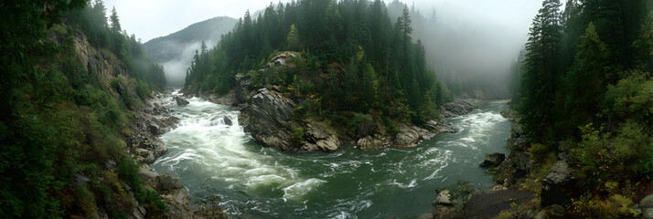 Eternal Dance of the Untamed River: A Symphony of Nature's Wild Majesty