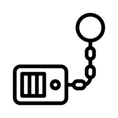 keyring line icon