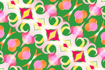 gradient line art pattern of indonesian culture traditional tenun batik ethnic dayak ornament	