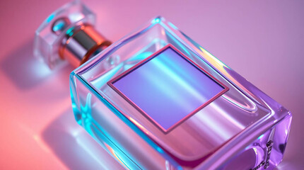 Luxury glass perfume bottle