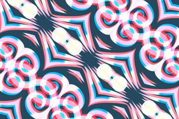 gradient line art pattern of indonesian culture traditional tenun batik ethnic dayak ornament	
