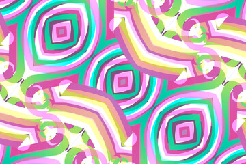gradient line art pattern of indonesian culture traditional tenun batik ethnic dayak ornament	