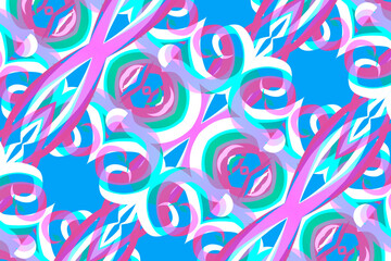 gradient line art pattern of indonesian culture traditional tenun batik ethnic dayak ornament	