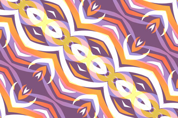 gradient line art pattern of indonesian culture traditional tenun batik ethnic dayak ornament	