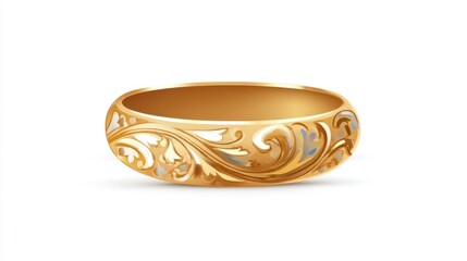 Ornate gold ring design